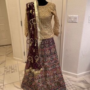 Pakistani/Indian 3 Piece Lehenga
